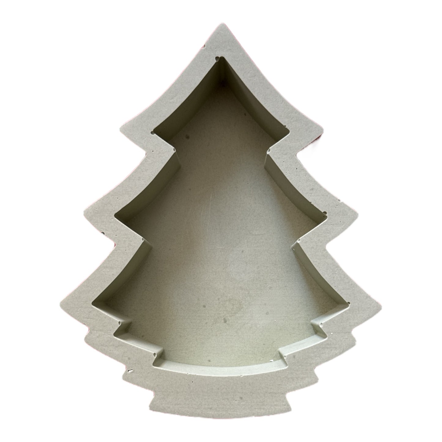 Eco-friendly christmas tree shaped jesmonite dish