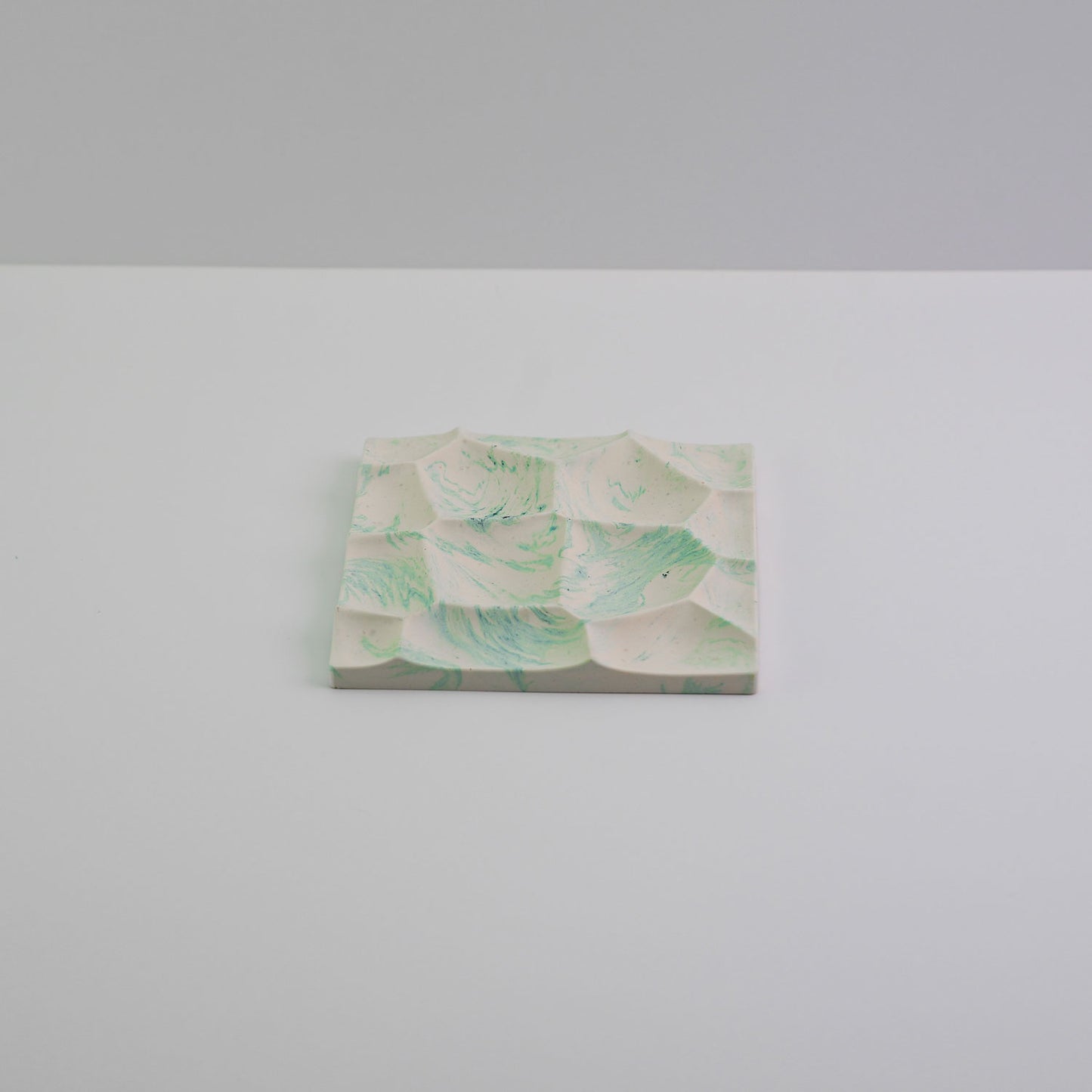 Jesmonite jewellery tile tray