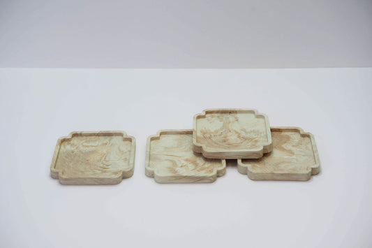 Jesmonite art deco coasters