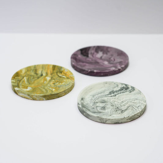 Round Jesmonite Coasters