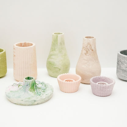 Marble Effect Bud Vase