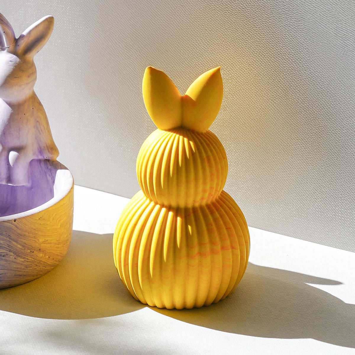Ridged Bunny Ornament