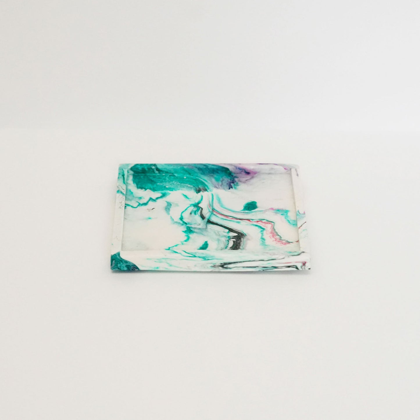 Square Marble Effect Tray
