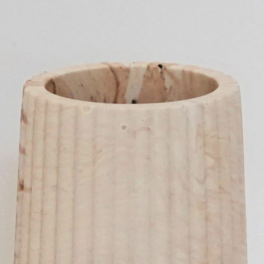 Tapered Ridged Pot