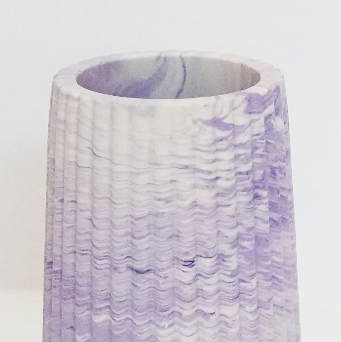 Tapered Ridged Pot
