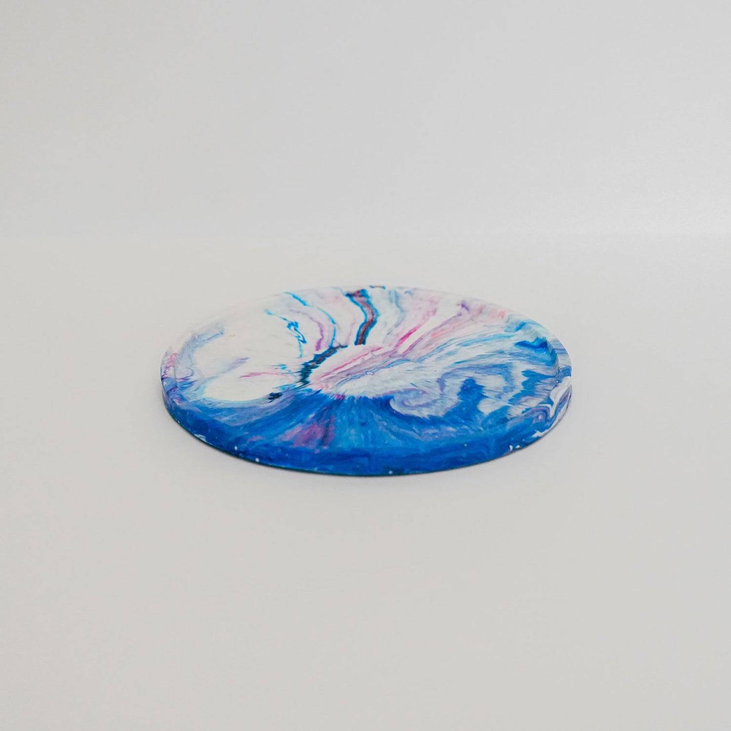 Round Marble Effect Tray