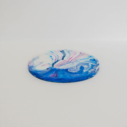Round Marble Effect Tray