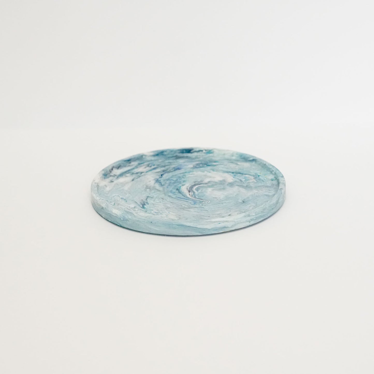 Round Marble Effect Tray