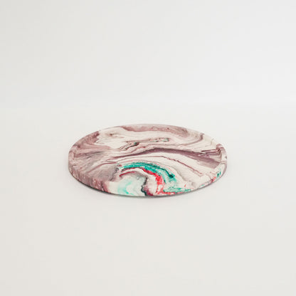 Round Marble Effect Tray