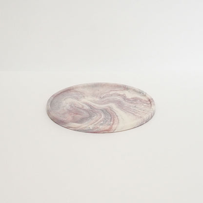 Round Marble Effect Tray