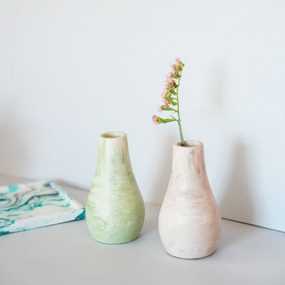 Marble Effect Bud Vase