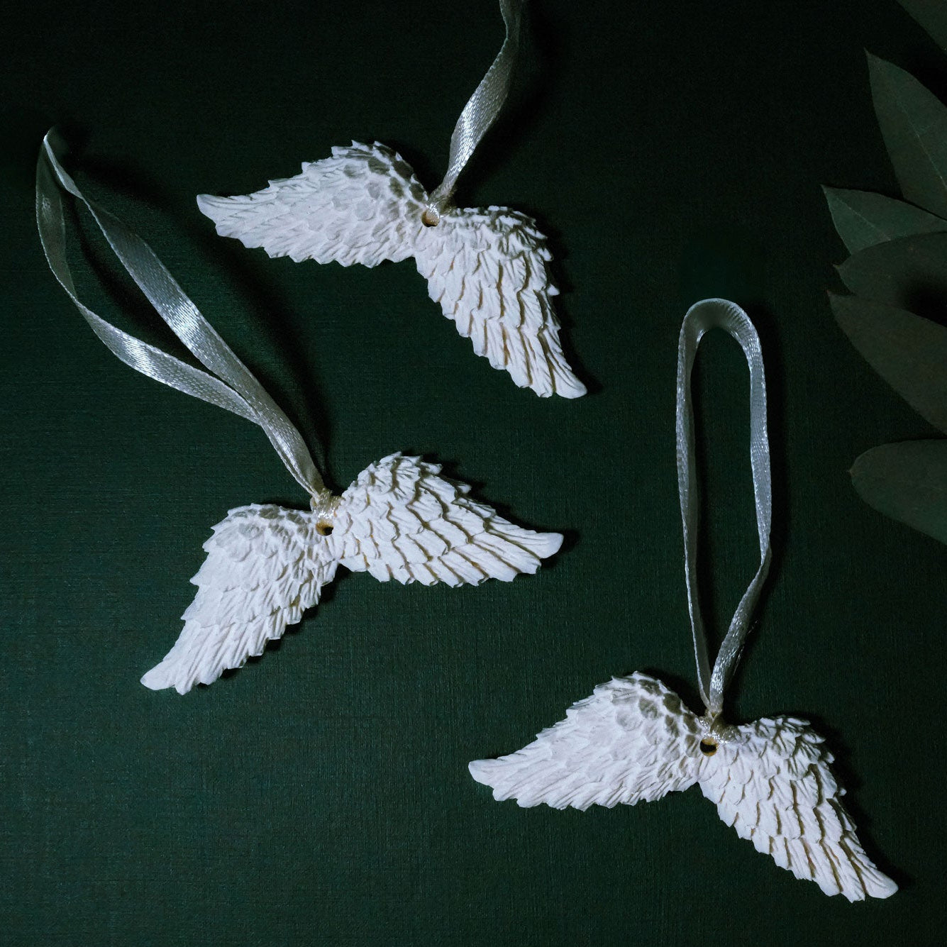 jesmonite angel wings inn white