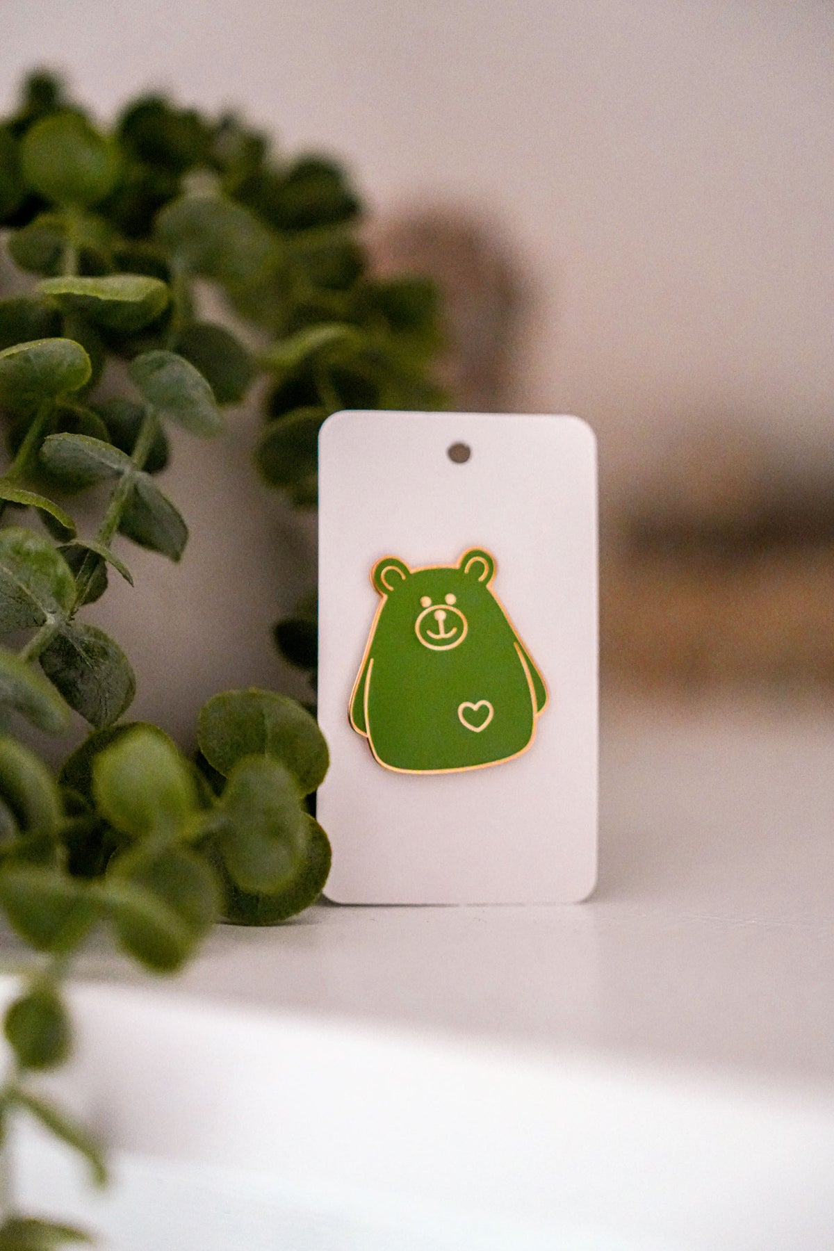 Heart Bear Enamel Pin