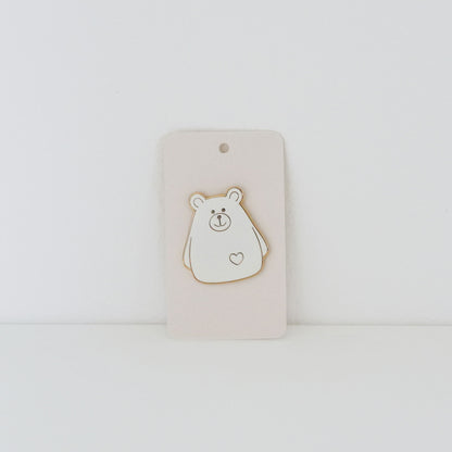 Heart Bear Enamel Pin