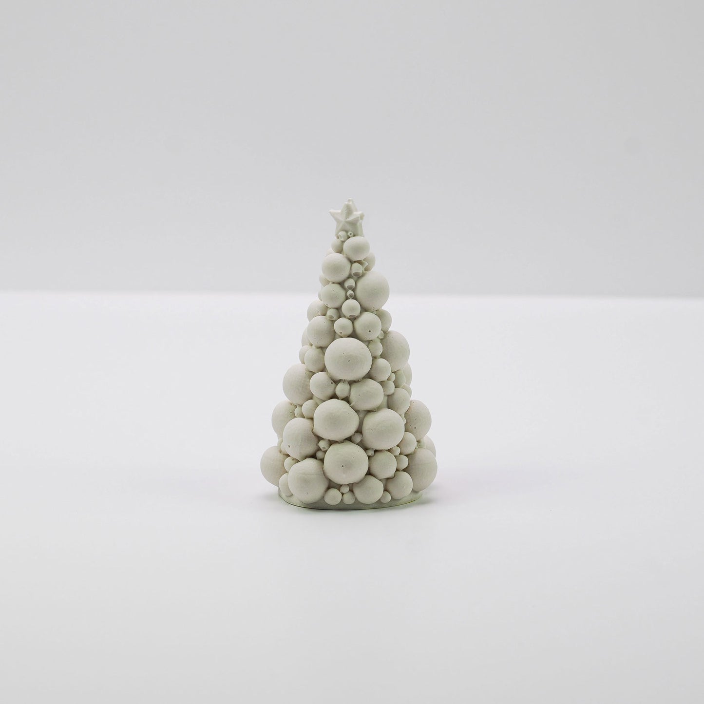 Festive jesmonite bubble tree in white