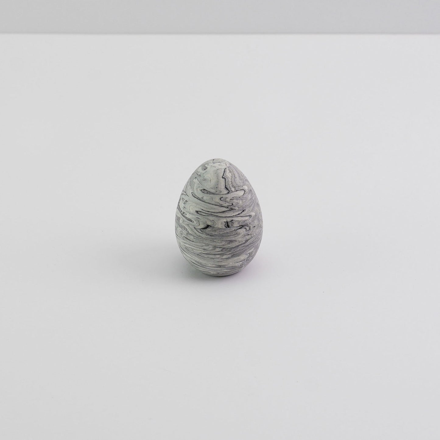 Jesmonite decorative egg in grey