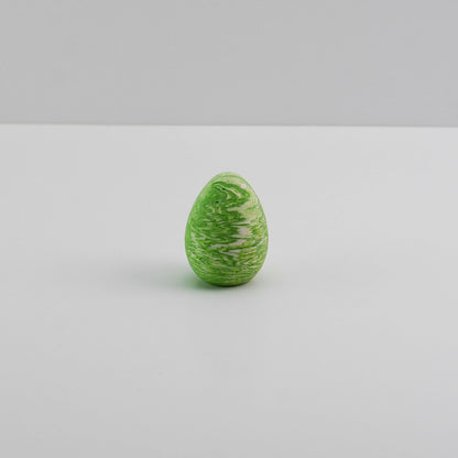 Jesmonite decorative egg in light green