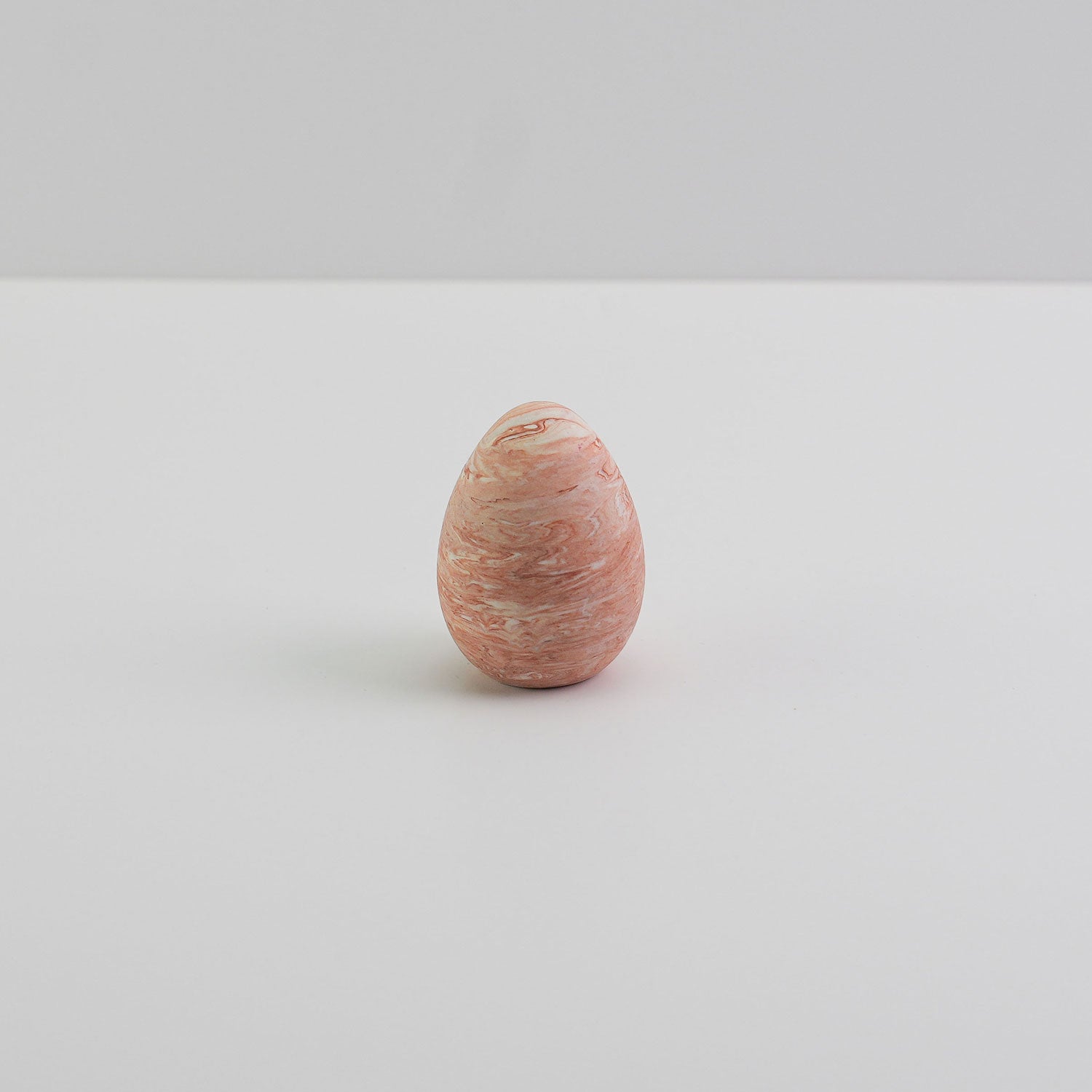 Jesmonite decorative egg in red