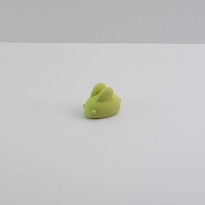 Jesmonite bunny ornament in green