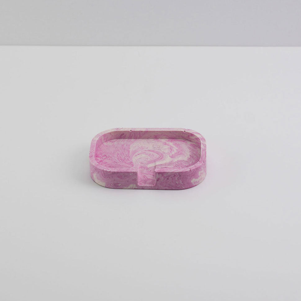 Jesmonite soap dish in pink