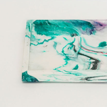 Square Marble Effect Tray